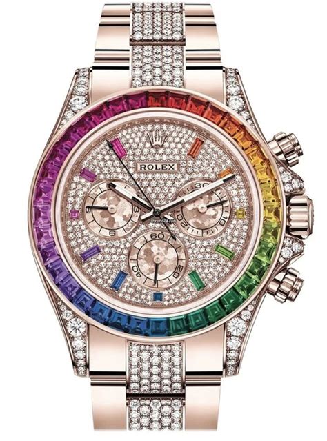 rolex cosmograph everose daytona factory diamond rainbow edition|timekee rolex rainbow daytona.